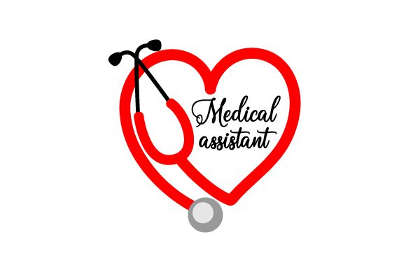 Medical Assistant in a Stethoscope Heart