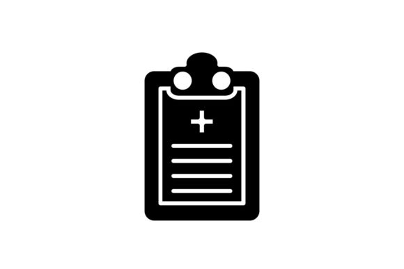 Medical Report Glyph Icon Design