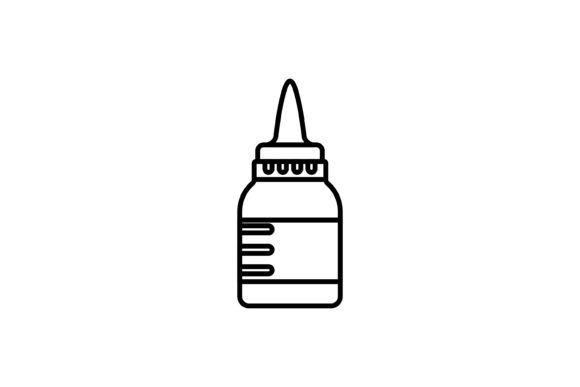 Medical Vector Icon Outline for Embroidery