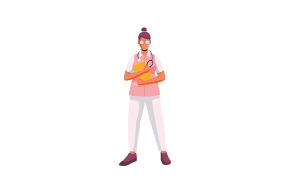 Nurse Doctor Profession Vector Design: A Real Stitch Test
