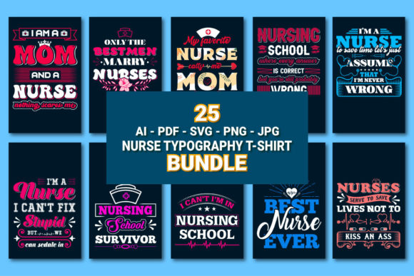 Nurse Typography Designs: An Embroidery Review