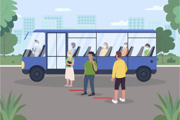 Social Distancing for Public Transport Embroidery Review