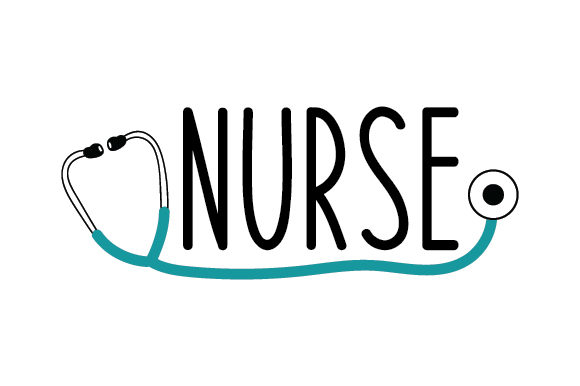Stethoscope with Nurse Text