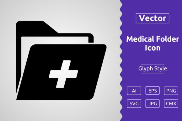 Vector Medical Folder Glyph Icon: A Designer’s Real-Stitch Review